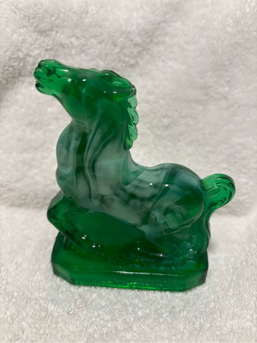 Green swirl slag Joey the horse Boyd glass uranium
